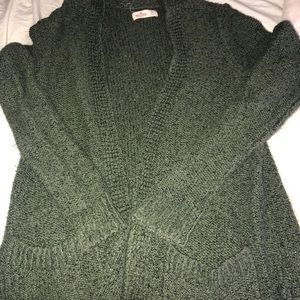 Green hollister cardigan